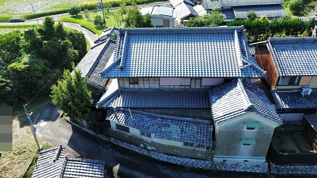 上空から見た母屋全景