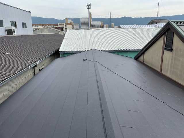 施工後の棟付近