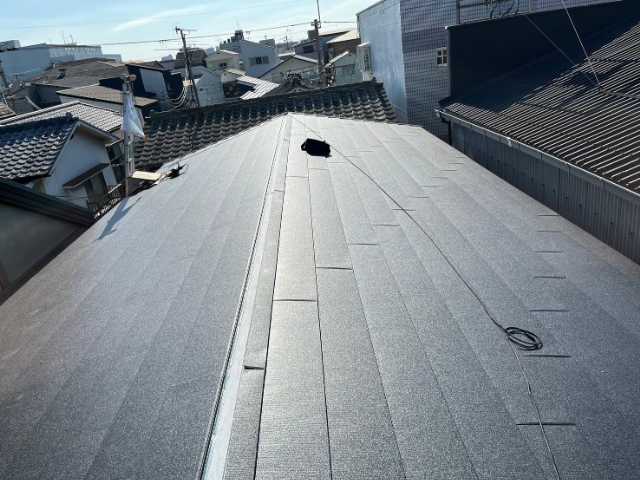 完成後の屋根全景
