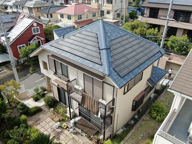 八幡市　スレート屋根に割れが発生？！２パターンで屋根補修工事をご提案させていただきました。