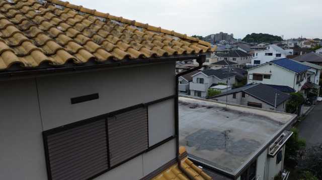 屋根端部の劣化状況