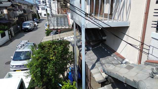 下屋根と外壁の取り合い