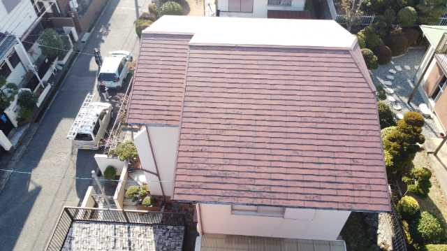 反対面の屋根劣化