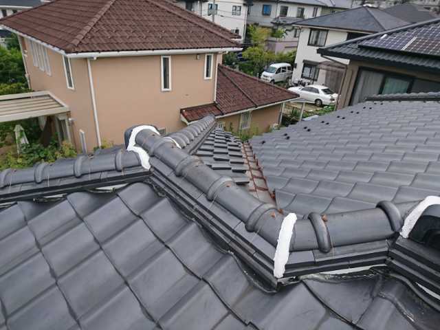 谷板金のさび確認
