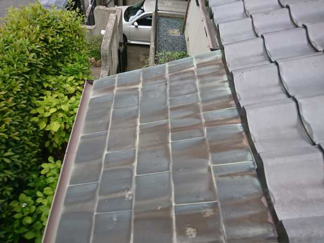 さらし屋根の銅板劣化