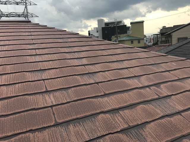 劣化が進む屋根面