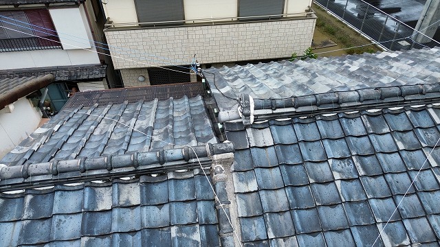 棟の接続部まわり