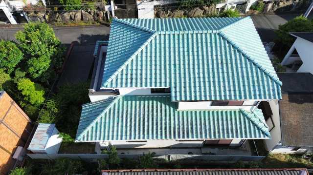 京都市山科区で物件購入前に確認した屋根のカビ汚れ・経年劣化の状態