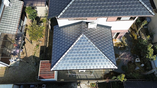 屋根葺き替え工事施工後