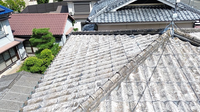 棟付近の表面劣化