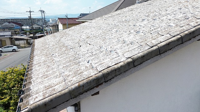 軒先側の屋根劣化