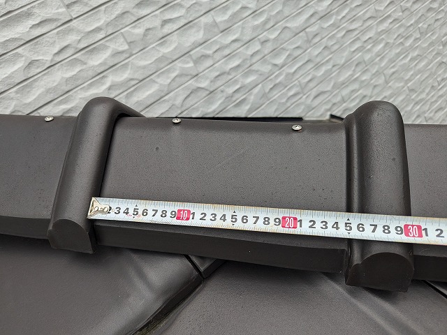 棟部材の幅を採寸