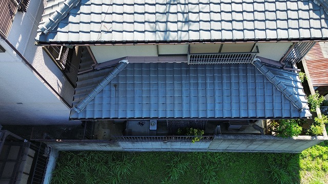下屋屋根の確認状況